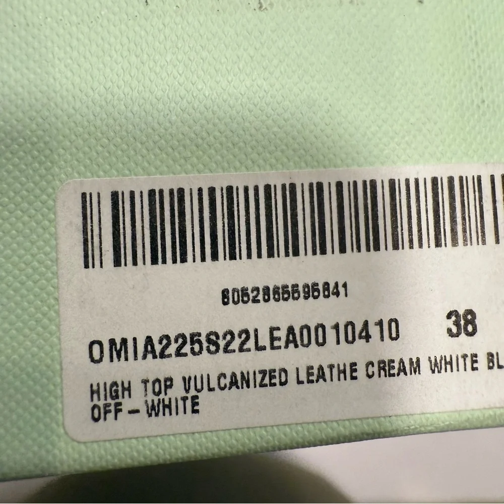 Off-White Vulcanized High Top Floating Arrow iWhite/Black/Red Size US M5/W7 EU38